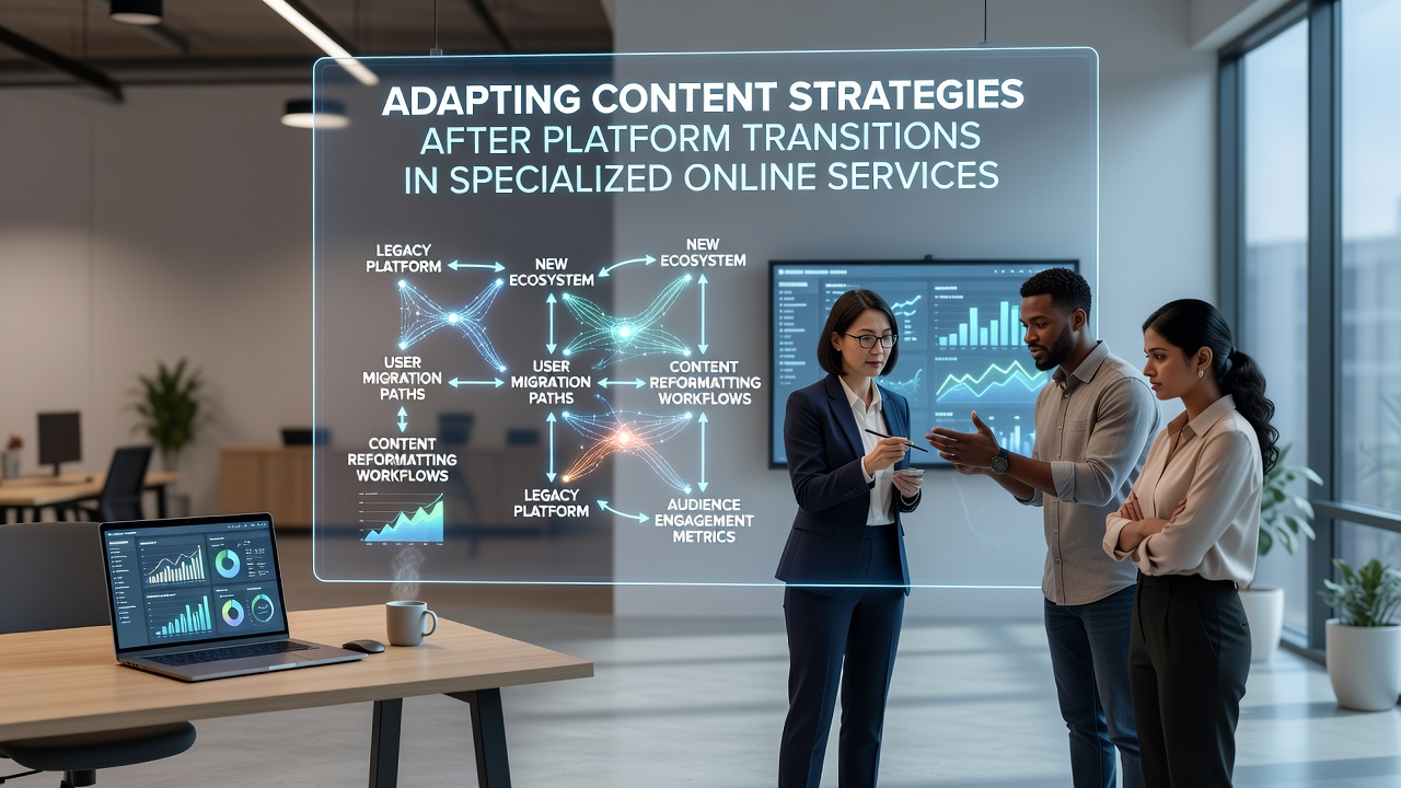 Adapting Content Strategies After Platform Transitions in Specialized Online Services